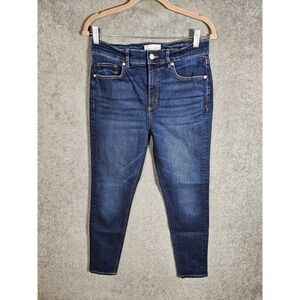 Loft The Skinny Jeans Women Size 28/6 Blue Dark Wash Denim 5 Pocket Stretch